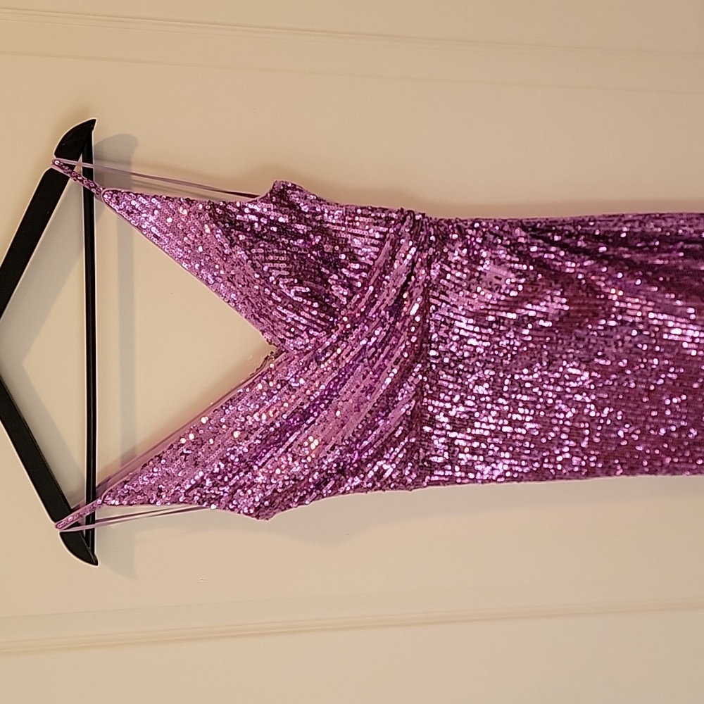 Dress the Population Purple Sequin Maxi Dress - Picture 5 of 7